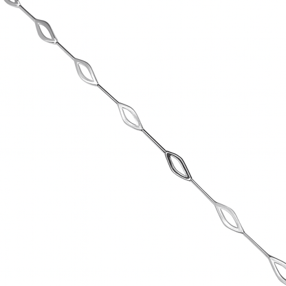 Armband ledat i 18karat vitguld
