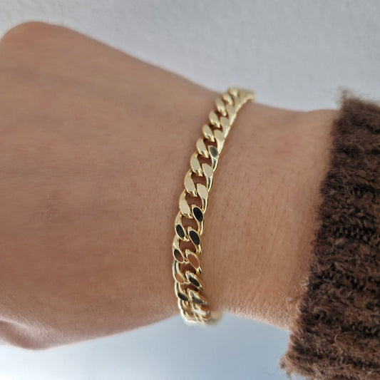 Armband pansar 18k guld ihåligt