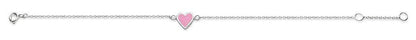 Armband med rosa hjärta