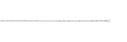 Halsband Singapore 18k vitguld