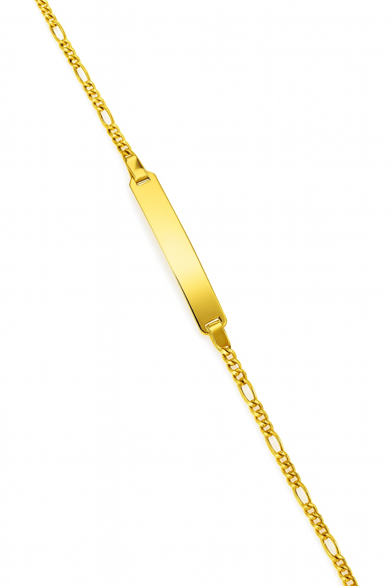 Barn armband Figaro 18k guld