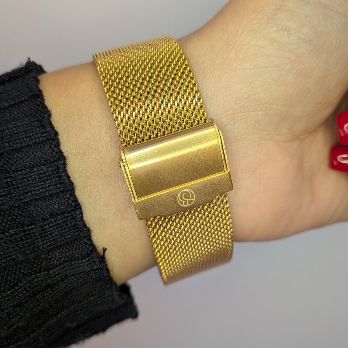 Berlin & Son - White & Gold Mesh 40mm