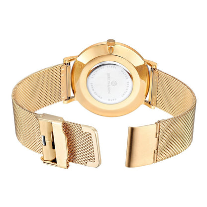 Berlin & Son - White & Gold Mesh 40mm