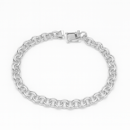 Bismarck armband i äkta silver med kistlås