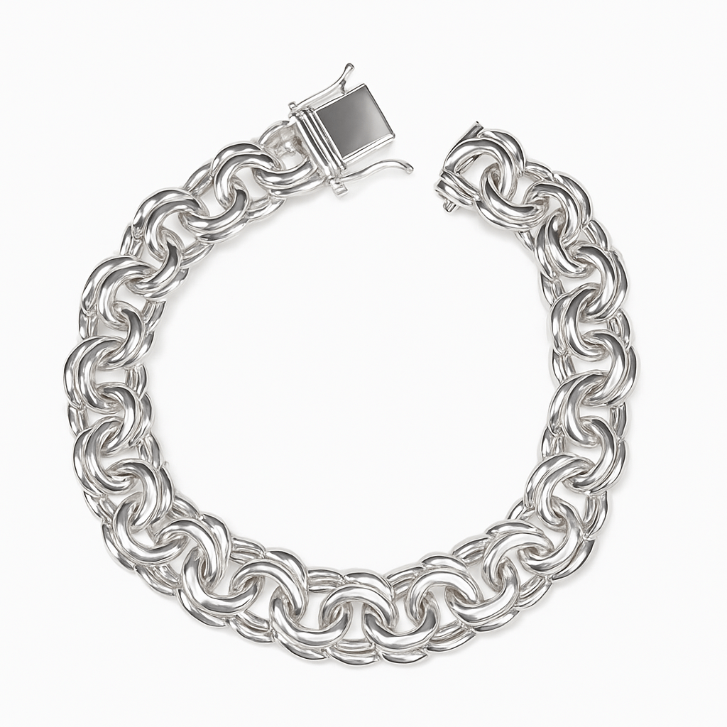 Bismarck silver armband 12,5mm