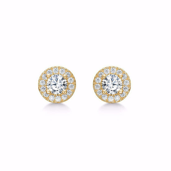 Carmose vita stenar 8 karat guld