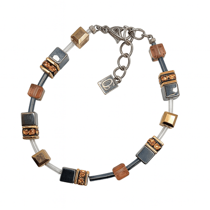 Coeur de Lion Armband orange - Kristaller