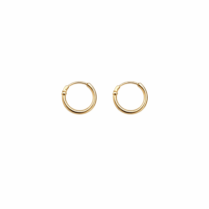 Creoler 18k guld 14mm - Klassisk design
