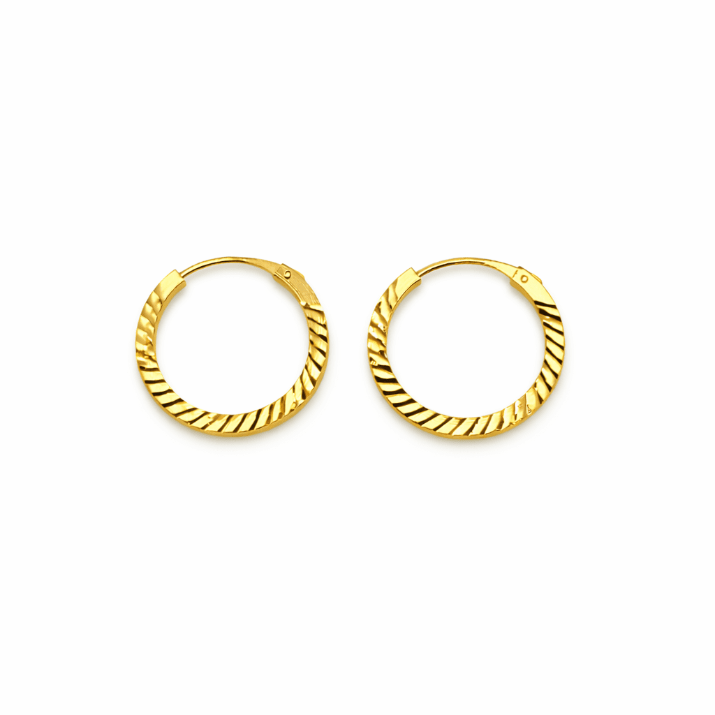 Creoler facetterade 18k guld