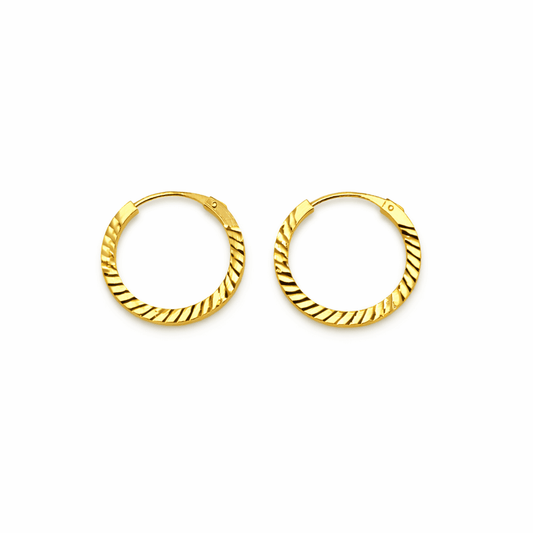 Creoler facetterade 18k guld