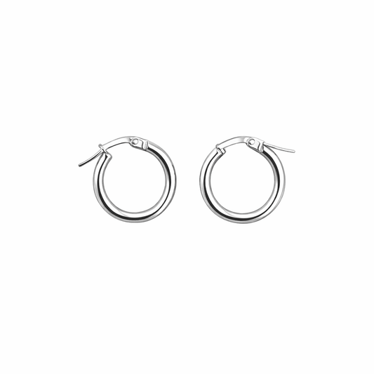 Creoler med bra låsning 18k vitguld