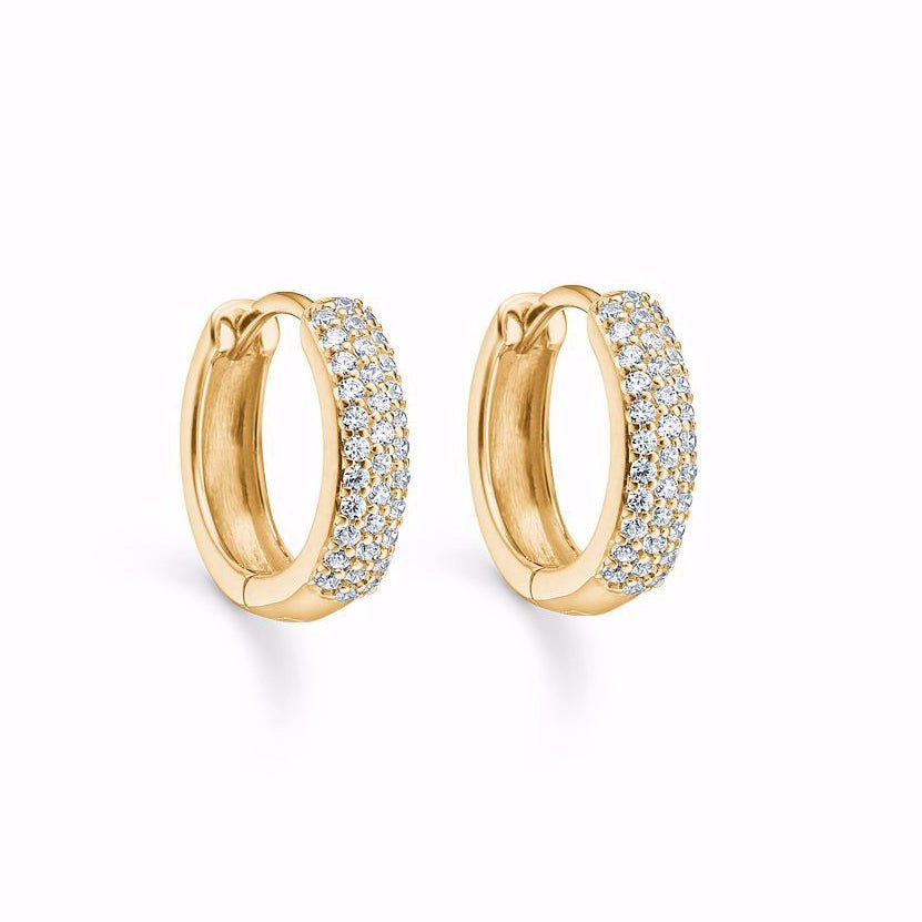 Creoler med stenar 8k guld