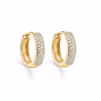 Creoler med stenar 8k guld