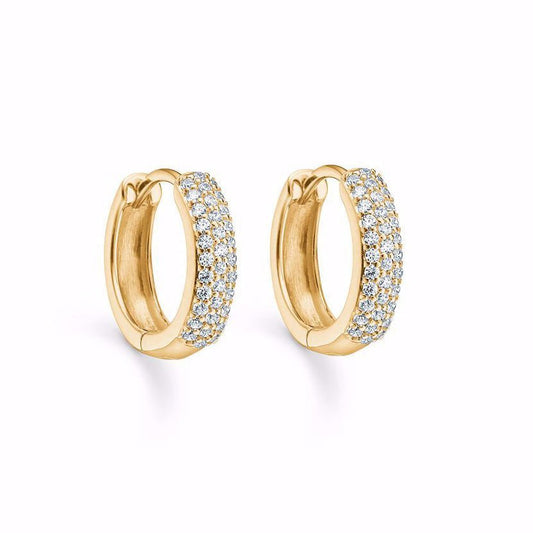 Creoler med stenar 8k guld