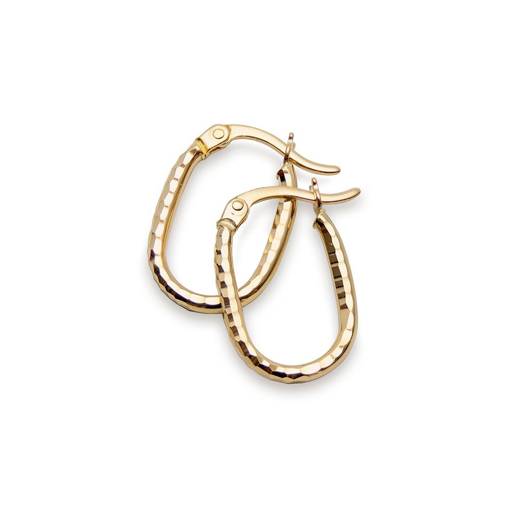 Creoler oval facetterad