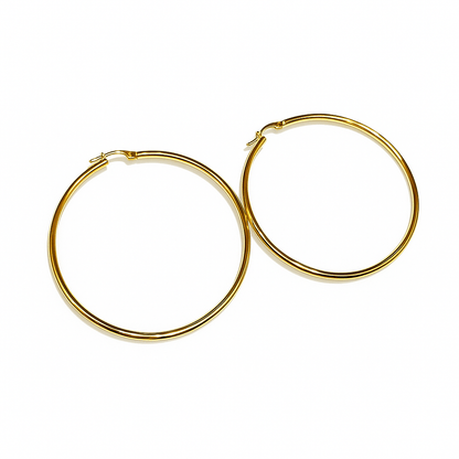 Creoler stora 18k guld