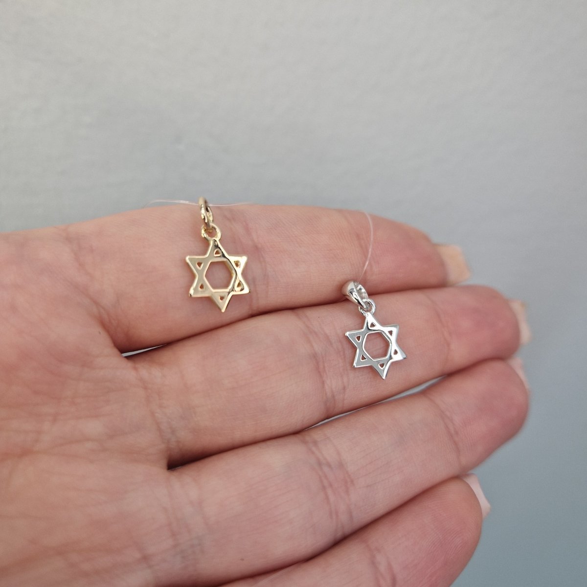 Davidstjärna stor 18k guld