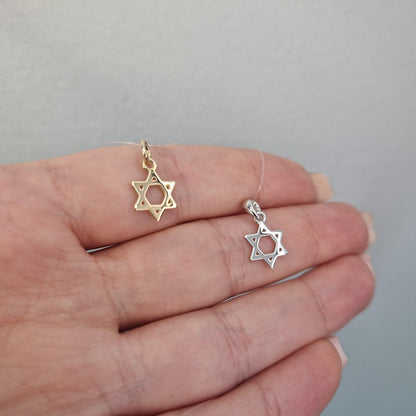 Davidstjärna stor 18k guld