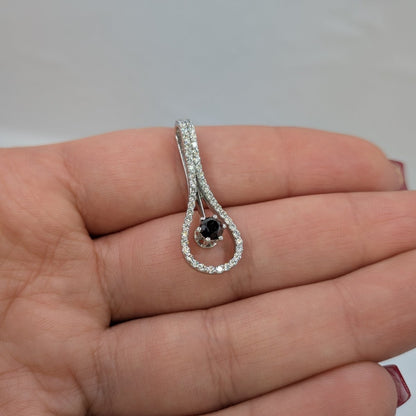 Diamant hängsmycke 18k vitguld 0,78ct