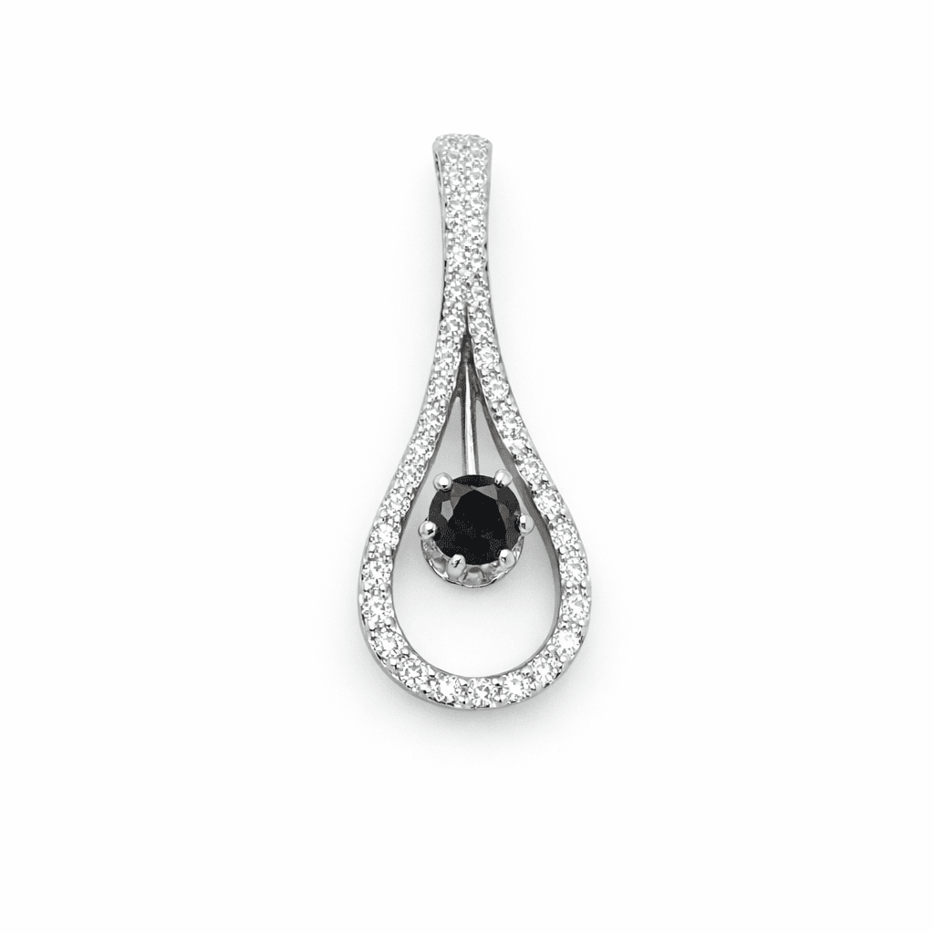 Diamant hängsmycke 18k vitguld 0,78ct