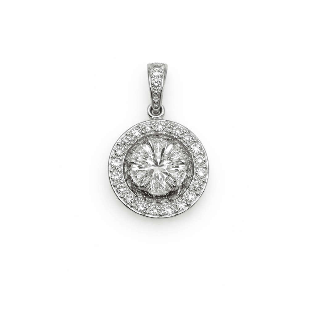 Diamant hängsmycke Aida 18k vitguld 0,49ct