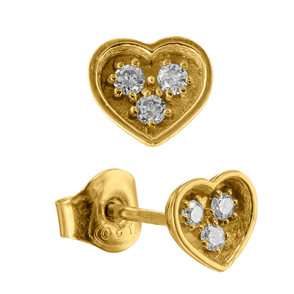 Diamantörhängen hjärta 0,06ct