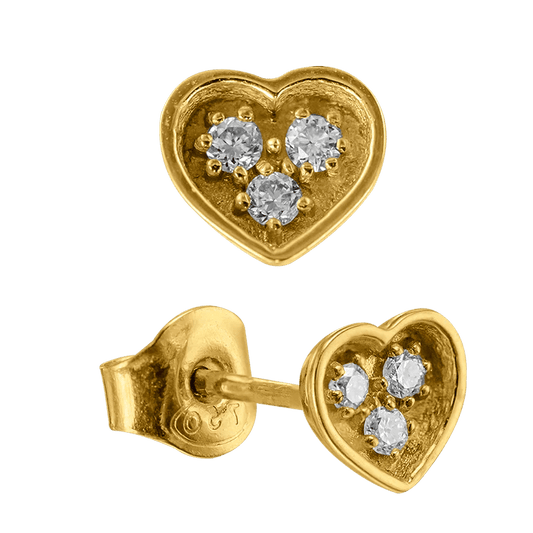 Diamantörhängen hjärta 0,06ct