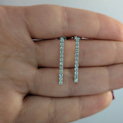 Diamant örhängen 18k vitguld