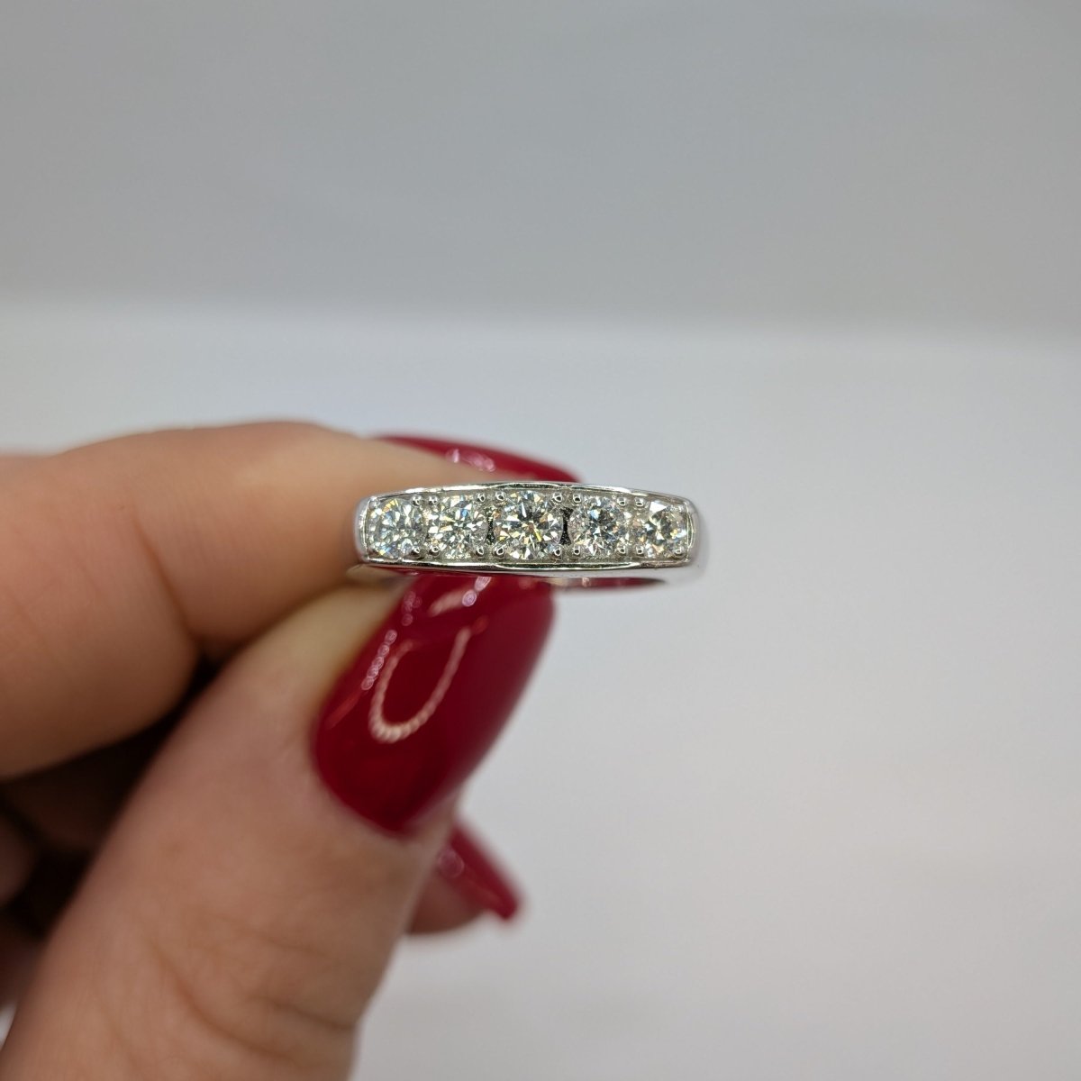 Diamantring 18k vitguld 0,55ct