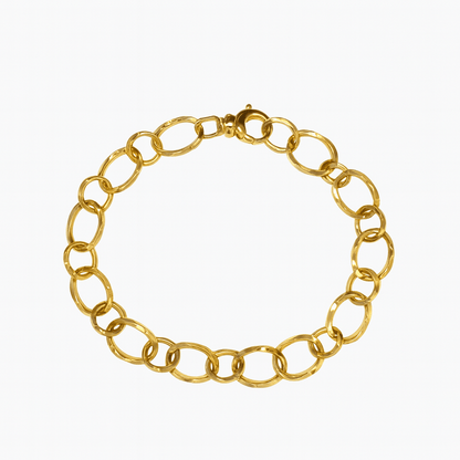 Armband i 18k guld vriden design