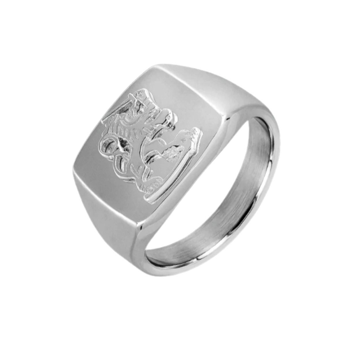 Finska Lejonet Klackring Äkta silver