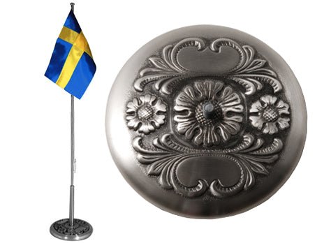 Flaggstång tillverkad i Tenn höjd 40cm