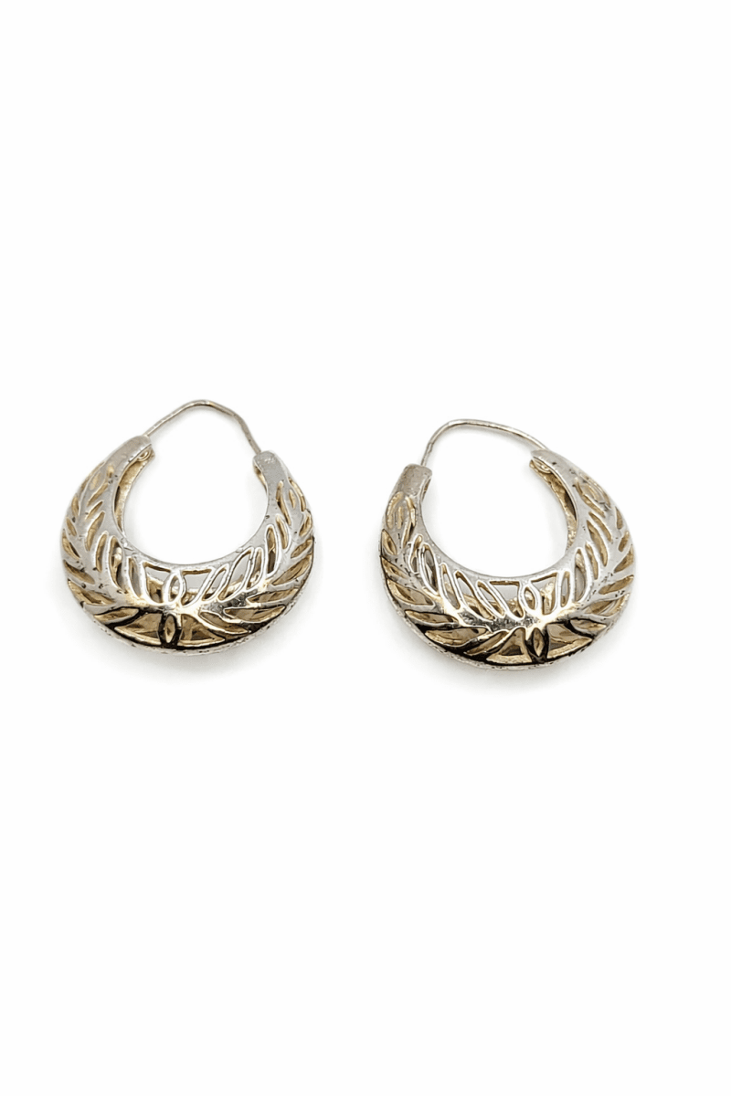 Genomskinliga creoler - Sterling silver