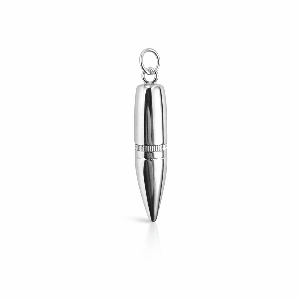 Massivt hängsmycke Gevärskula sterling silver