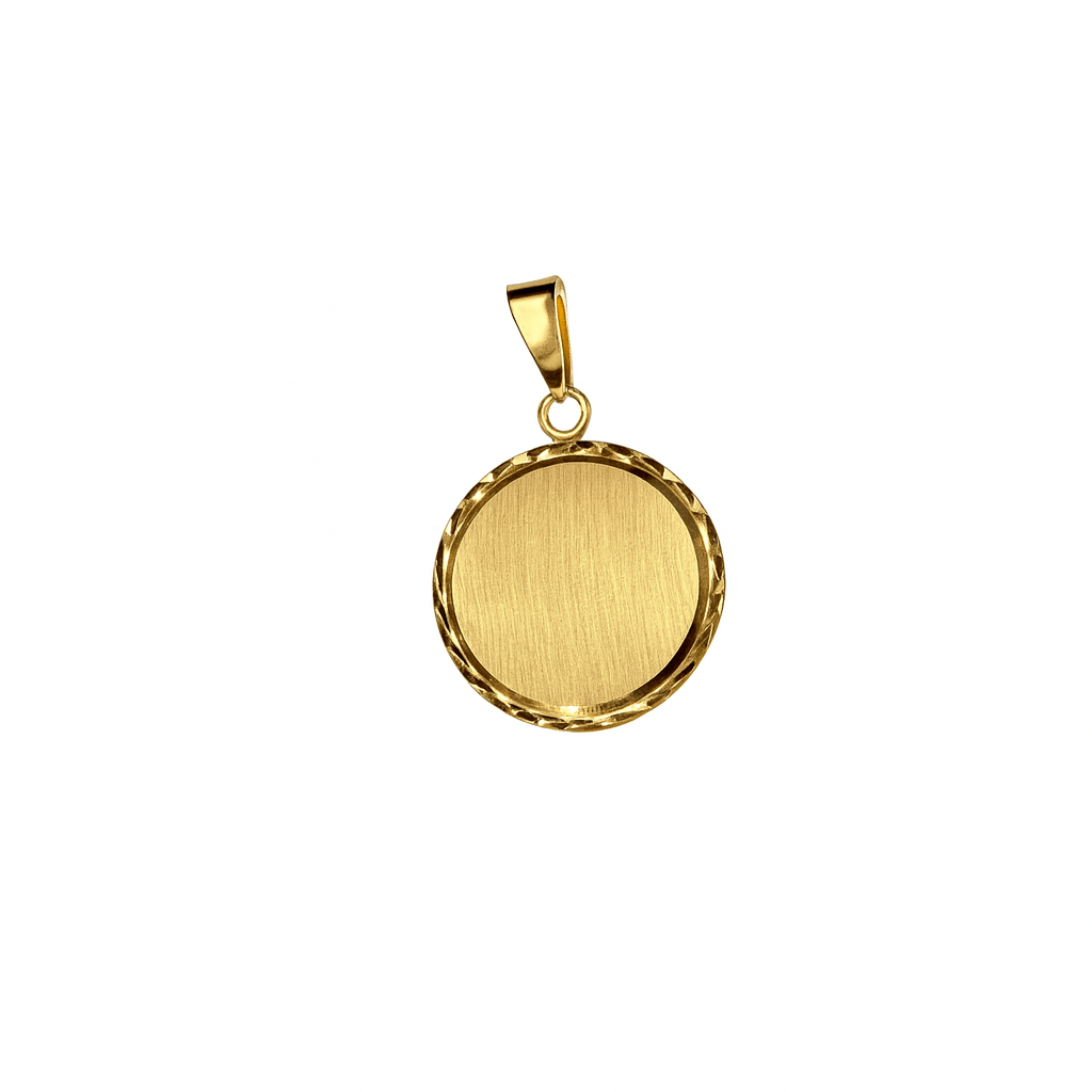 Gravyr bricka i 18k guld