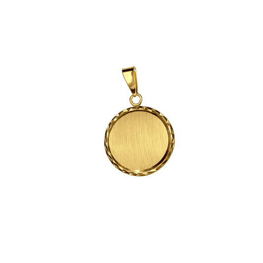 Gravyr bricka i 18k guld