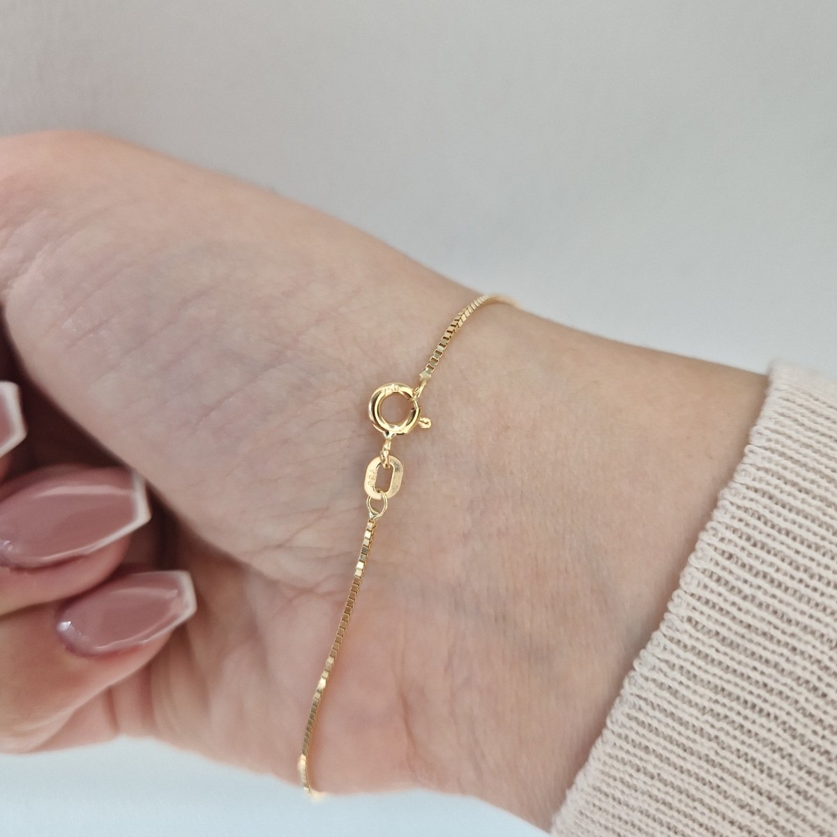 Guldarmband 18k - Venezia 18cm, Bredd 0,8mm