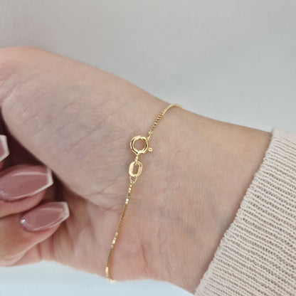 Guldarmband 18k - Venezia 18cm, Bredd 0,8mm