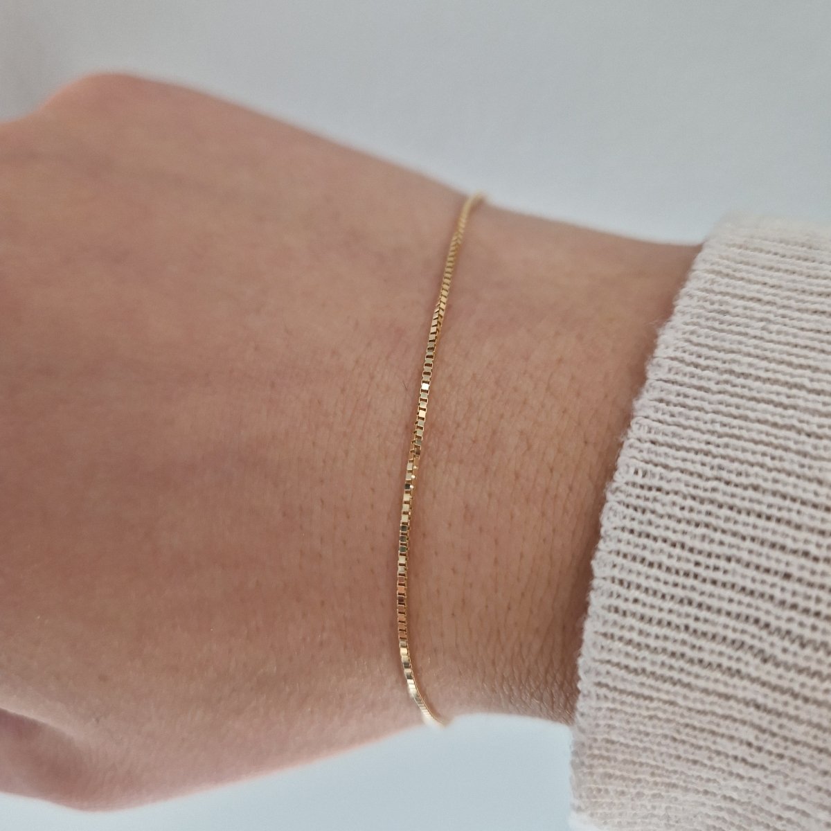 Guldarmband 18k - Venezia 18cm, Bredd 0,8mm