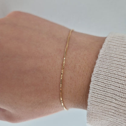 Guldarmband 18k - Venezia 18cm, Bredd 0,8mm