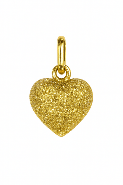 Guldhänge - Frostat hjärta 18k guld