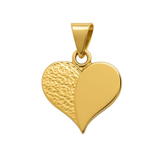 Guldhänge hjärta räfflat 18k guld