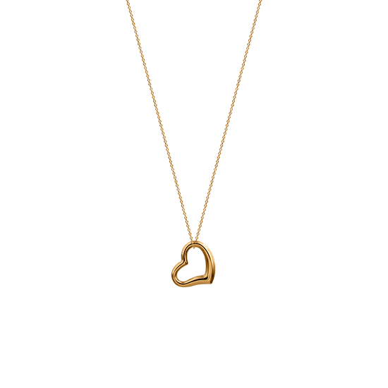 Halsband med genombrutet hjärta