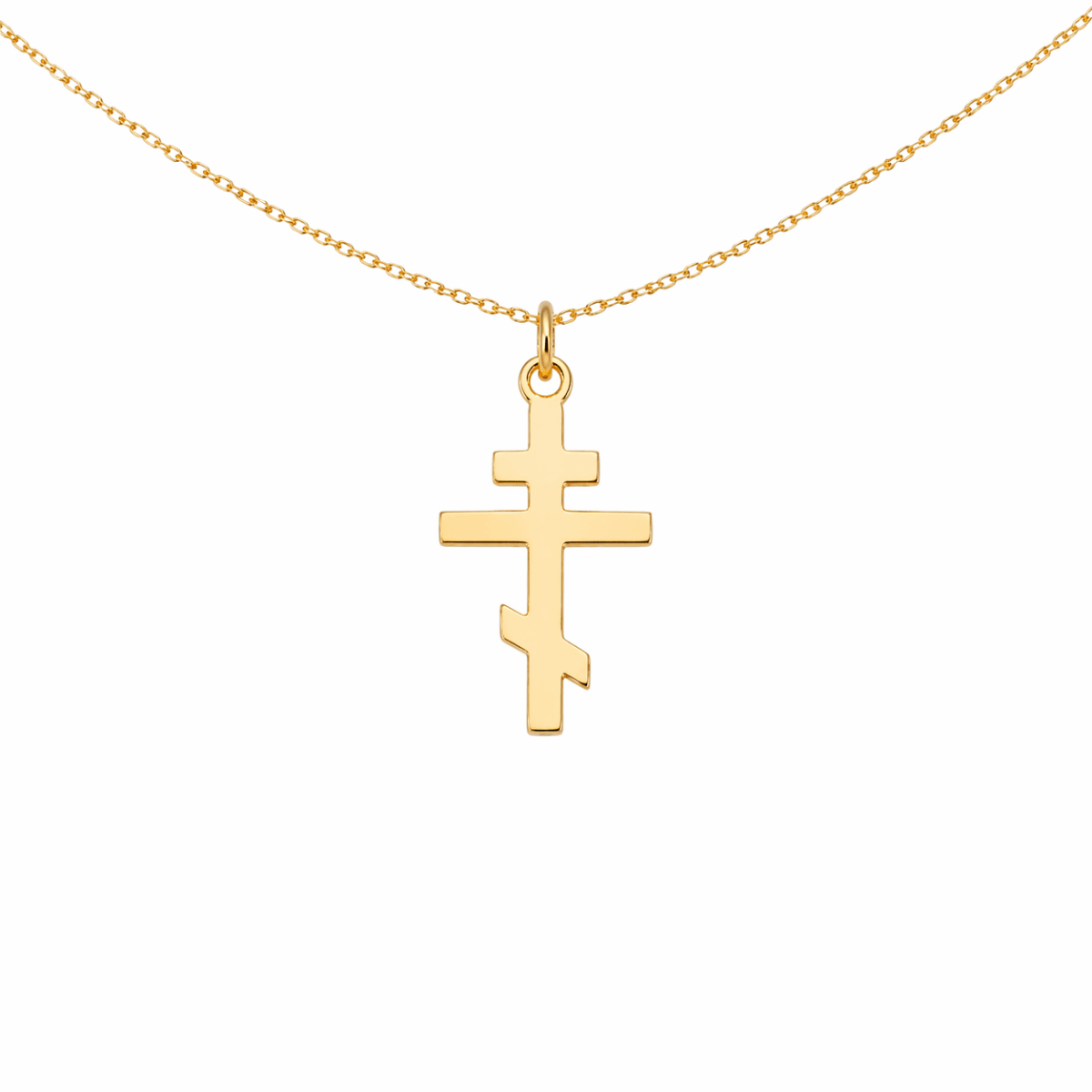 Ortodoxt kors i sterling silver med 18k guldpläterad. Korset är av bästa kvalité