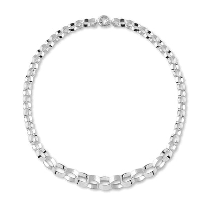 Halsband ovala ringar vitguld