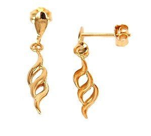 Hängande örhängen matt & blank