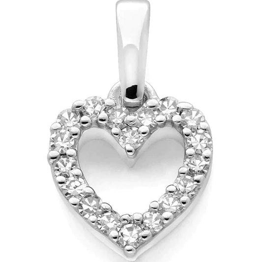 Hängsmycke hjärta diamanter