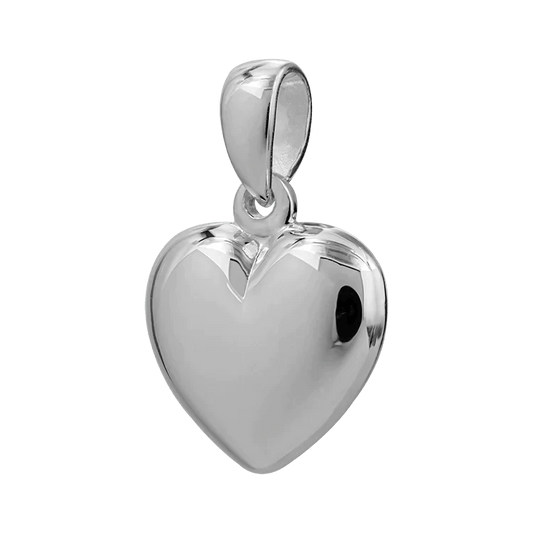 Hängsmycke hjärta silver stor