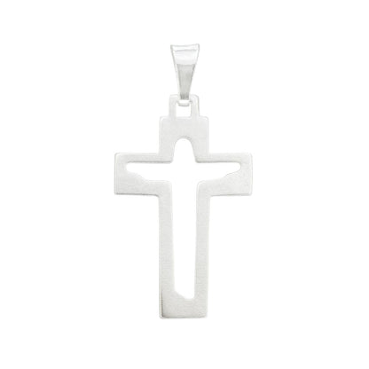 hängsmycke kors i äkta silver med jesus