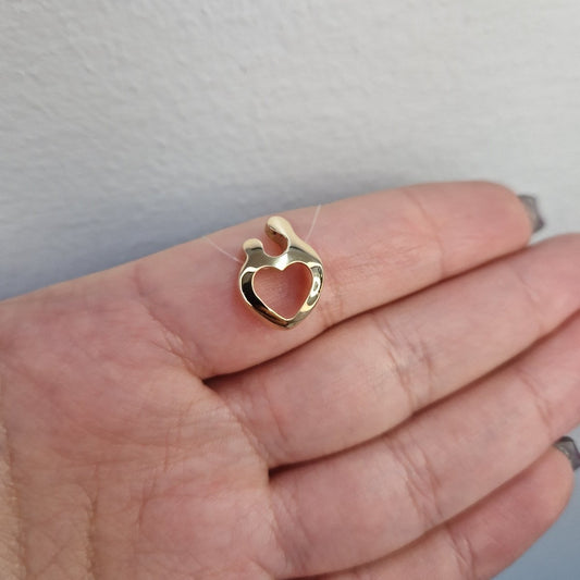 18k Guld hängsmycke Mamma och Barn